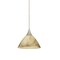 Besa Lighting Domi Cord Pendant, Mocha, Satin Nickel Finish, 1x50W Halogen 1XT-174383-SN - alternate 1